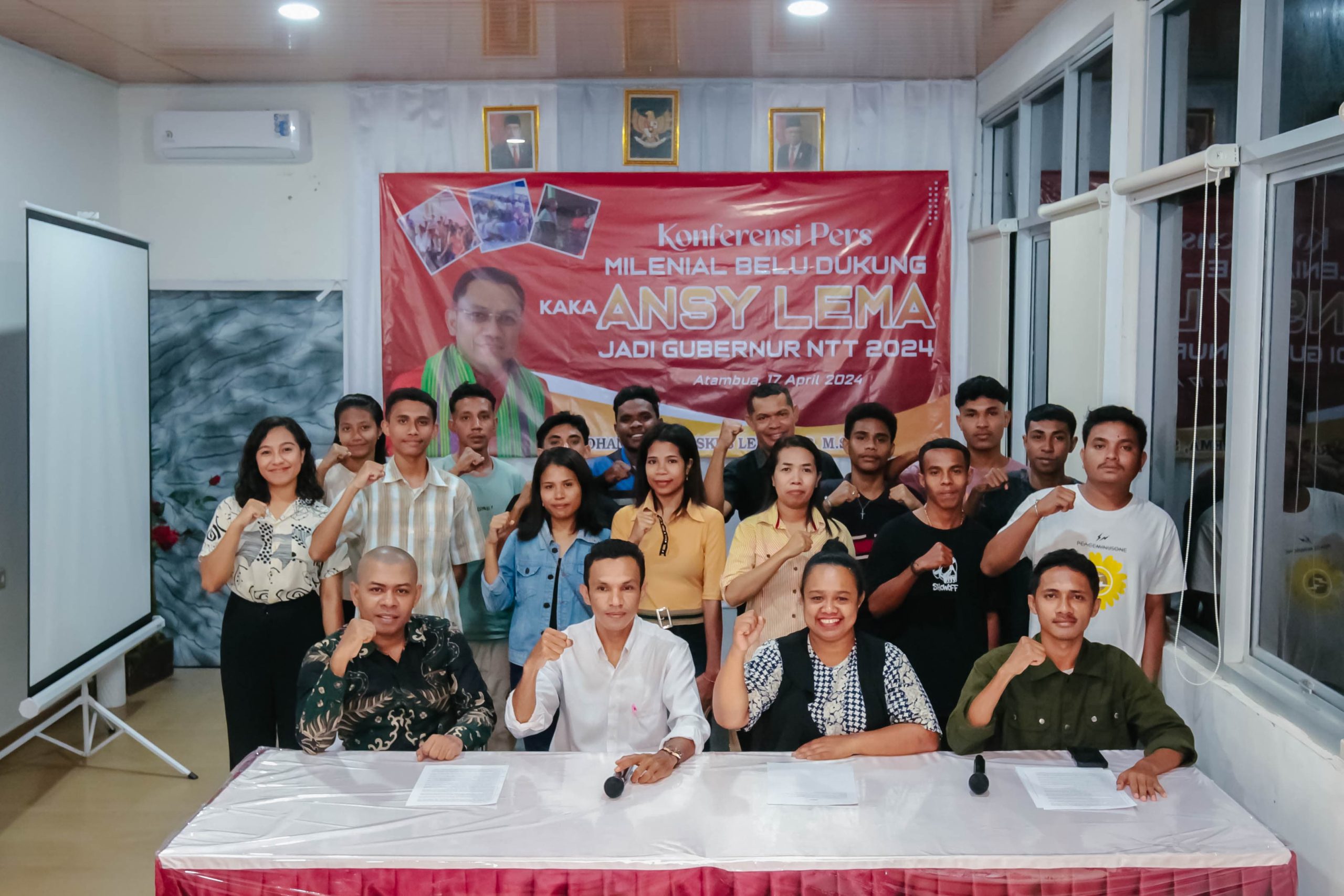 Milenial Belu Deklarasi Dukung Ansy Lema “Putra Perbatasan” Jadi Gubernur NTT