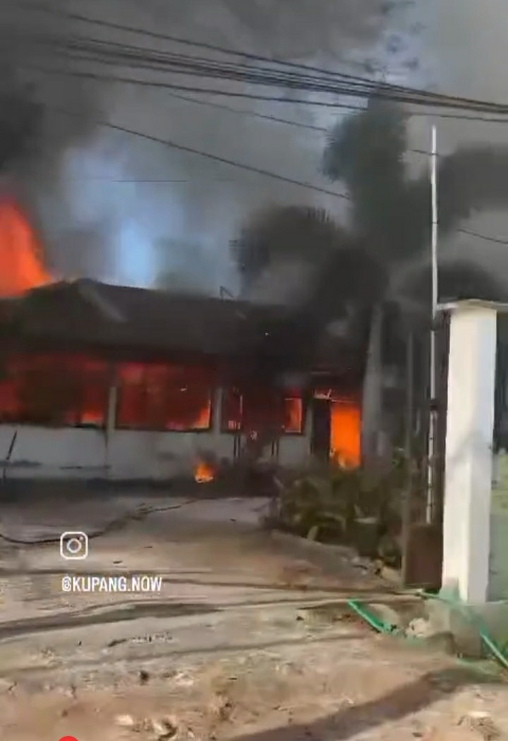 Breaking!!Kantor UPT Perbenihan NTT Hangus di Lahap si Jago Merah