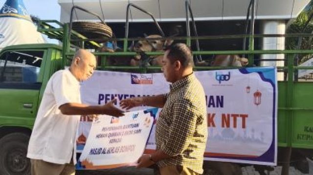Bentuk Solidaritas,Bank NTT Sumbang Sejumlah Hewan Kurban Ke 6 Mesjid di Kota Kupang