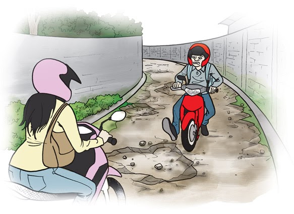 Memperihatinkan,Jalan Bijeli- Eban Rusak Tak Kunjung Diperbaiki