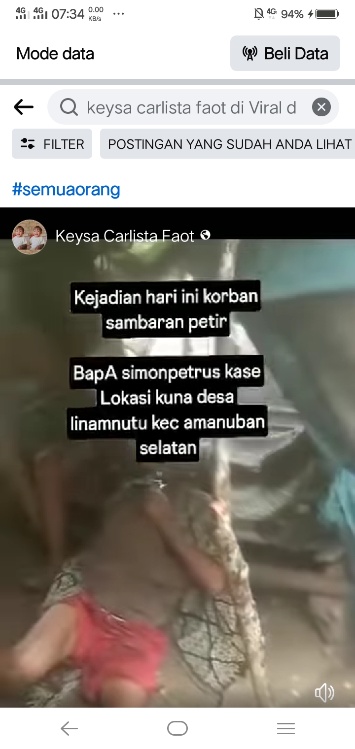 Viral! Warga Linamnutu Tersambar Petir, Kejadian Mematikan Ini Jadi Sorotan Netizen