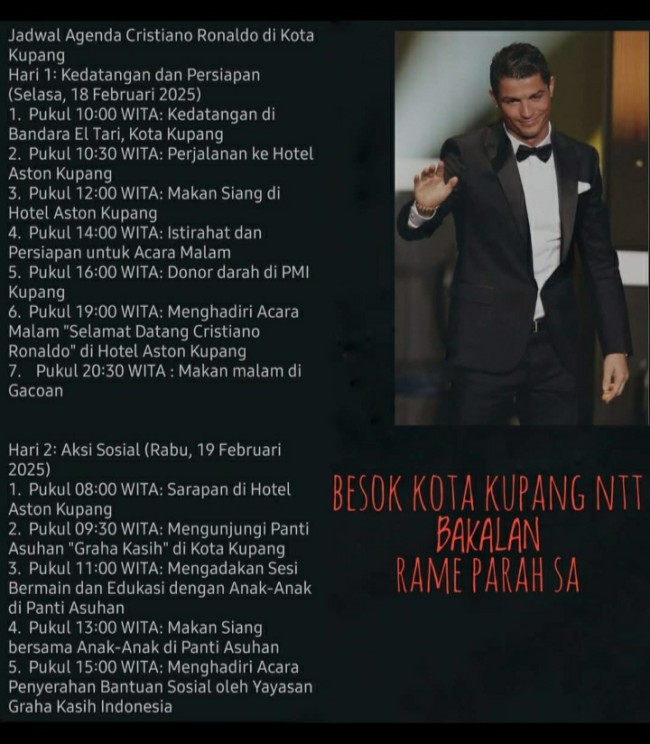 “Sepakbola dan Kebaikan Bersatu: Cristiano Ronaldo Hadir untuk Mengubah NTT, Baik di Lapangan Maupun di Masyarakat!”