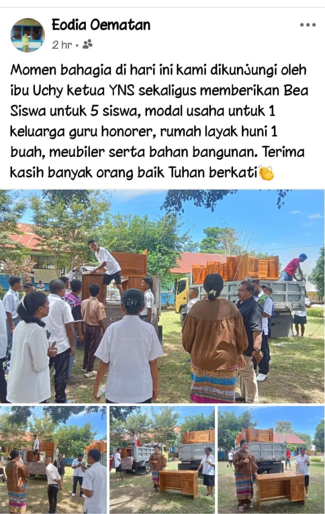 “Kedermawanan Yusinta Nenobahan: Harapan Baru Menyemai Asa di Tengah Kesederhanaan”