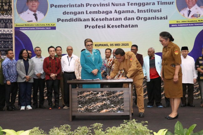 Kolaborasi Strategis untuk Masa Depan Anak NTT: Pemprov NTT Teken MoU Percepatan Penanganan Stunting bersama Mitra Kesehatan dan Keagamaan