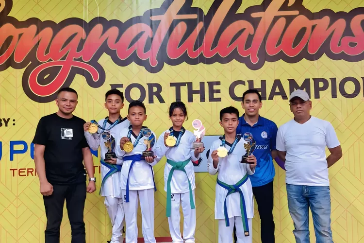 Empat Atlet Cilik Taekwondo Asal Kupang Sabet Emas di Kejuaraan Nasional ATF UI 3 Jakarta