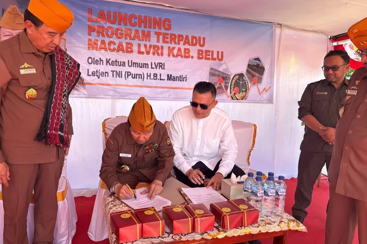 Ketua LVRI Pusat Hadiri Launching Program Terpadu di Belu, Tanda Dukungan Penuh bagi Veteran Perbatasan