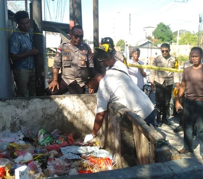 Warga Kelapa Lima Geger, Mayat Bayi Laki-Laki Ditemukan Dalam Kantong Plastik