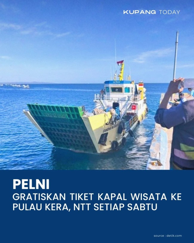 PT Pelni Cabang Kupang Gratiskan Kapal Wisata ke Pulau Kera dan Sulamu Setiap Sabtu Pagi