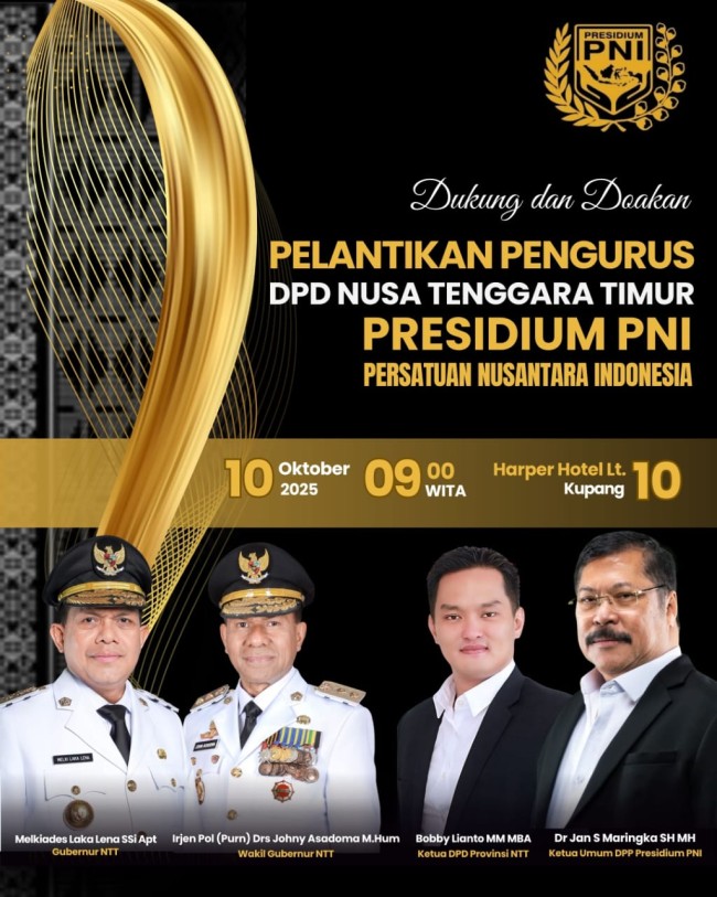 10-10-10-10-10: Momen Bersejarah Pelantikan Presidium PNI NTT di Lt. 10 Harper Kupang