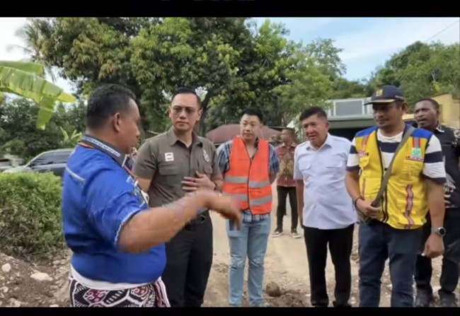 Menko Infrastruktur AHY Tinjau Pembangunan Jalan IJD Manumean–Ponu, Siap Dinikmati Desember