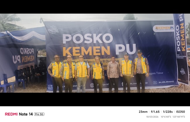 Siaga Mudik Lebaran 1447 H,BBWS NT II,Siapkan Posko dan Alat Berat Antisipasi Longsor dan Banjir di NTT