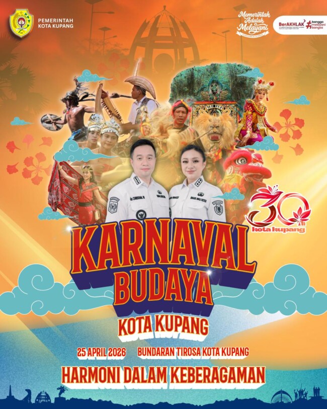 Pertama Kali di Kota Kupang!Karnaval Budaya Spektakuler Dalam Rangka HUT Ke-30