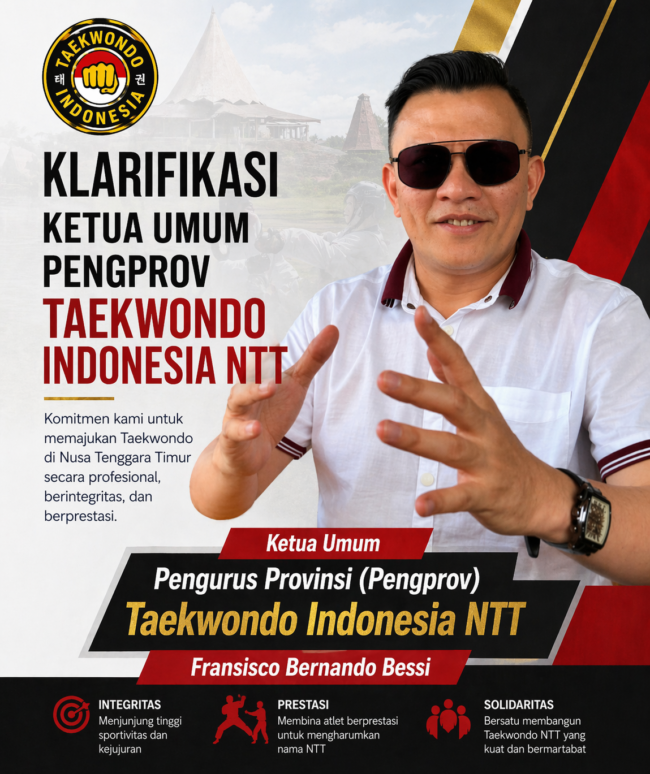Skandal Dana & Konflik Internal Mengguncang Taekwondo Flores Timur, Ketua Pengprov NTT Buka Suara: “Akan Ada Kejutan Besar!”