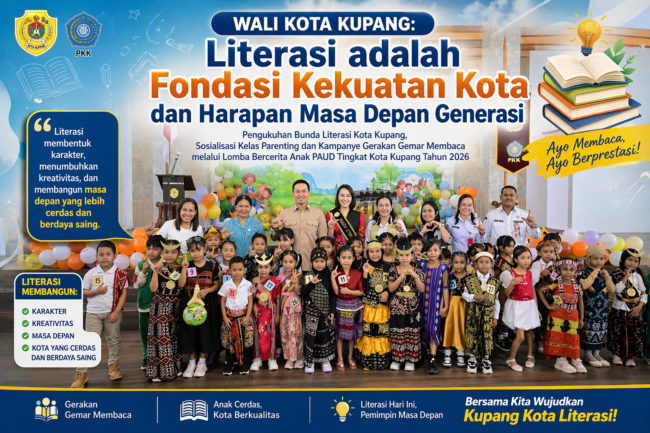 Wali Kota Kupang: Literasi adalah Fondasi Kekuatan Kota dan Harapan Masa Depan Generasi