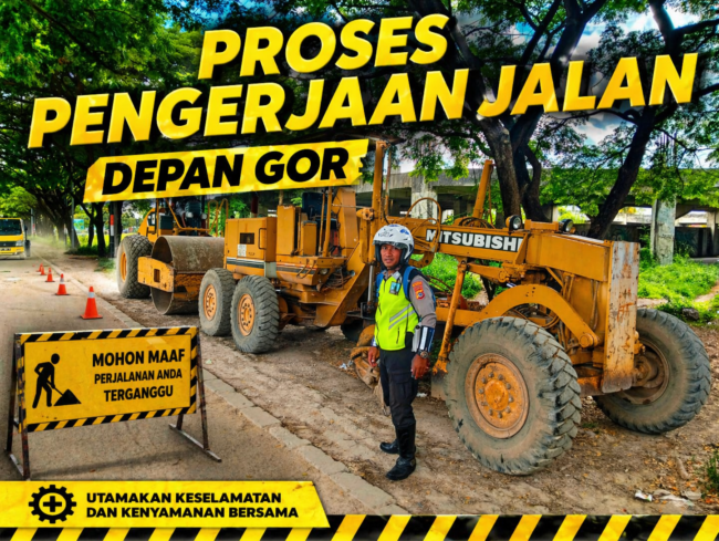 Sekali Lagi, Walikota Tepati Janji Perbaiki Jalan Depan GOR