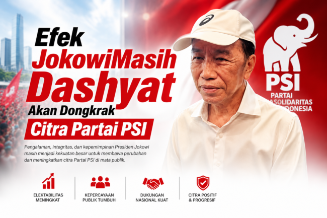 Efek  Jokowi Masih  Dahsyat! Survei LPI: 70% Publik Nilai Kedekatan dengan PSI Dongkrak Citra Partai, “Transfer Persepsi” Terjadi Masif