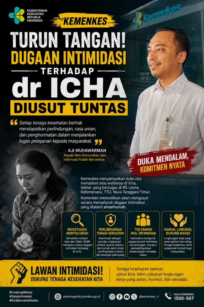Kemenkes Turun Tangan! Dugaan Intimidasi terhadap dr Icha Diusut Tuntas,