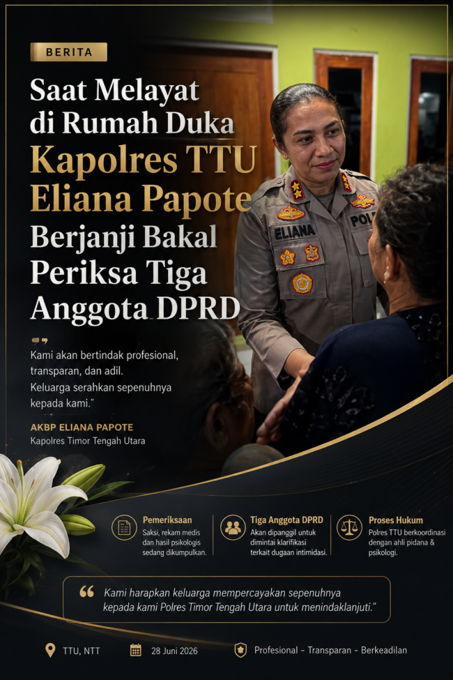 Kasus Kematian dr. Icha Memanas! Polres TTU Bakal Periksa Tiga Anggota DPRD, Keluarga Resmi Tempuh Jalur Hukum ke Polda NTT
