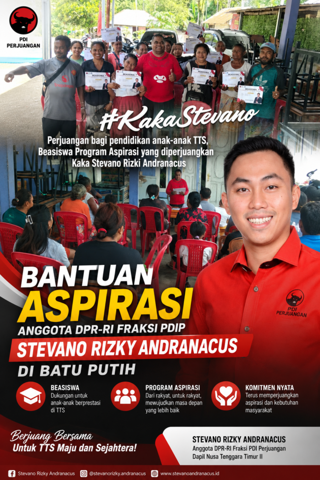 Stevano Rizky Andranacus Salurkan Beasiswa Program Aspirasi di Batuputih, Prioritaskan Anak Pedagang dan Petani TTS