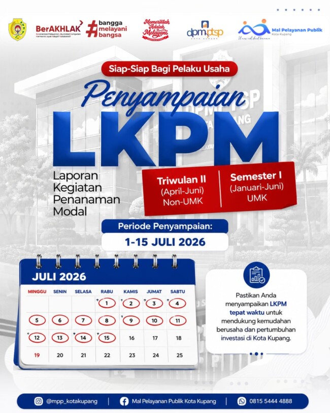 Ayo Laporkan Kegiatan Penanam Modal Anda melalui OSS.  Mal Pelayanan Publik siapkan pendampingan untuk Pelaporan Investasi