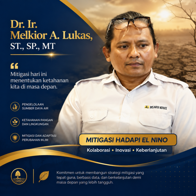 El Nino Mengancam, Dr. Melkior Lukas Ingatkan: Air Hari Ini Harus Dijaga untuk Anak Cucu