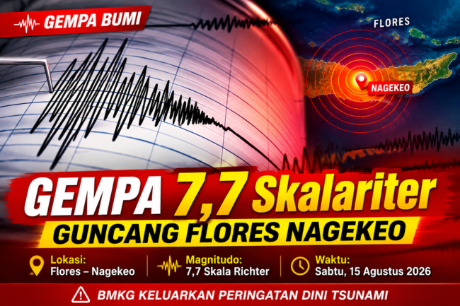 Gempa M 7,7 Guncang Nagekeo, Warga Pesisir NTT Diminta Waspada