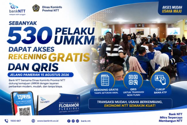 Sebanyak 530 Pelaku Usaha Dapat Akses Rekening Gratis dan QRIS Jelang Pameran